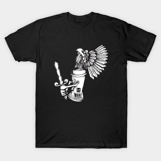 Aztec Spray Can T-Shirt by OptimusVolts